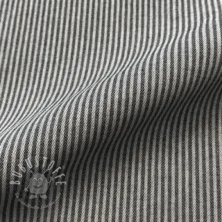 Dekostoff DOBBY Colored stripe black