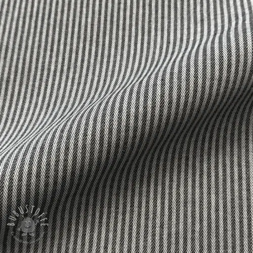Dekostoff DOBBY Colored stripe black
