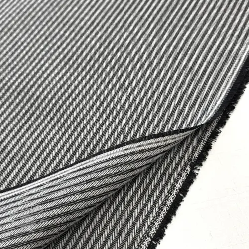 Dekostoff DOBBY Colored stripe black