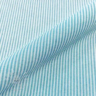 Dekostoff DOBBY Colored stripe turquoise