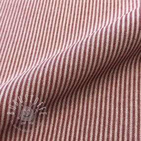 Dekostoff DOBBY Colored stripe burgundy