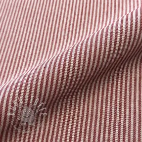 Dekostoff DOBBY Colored stripe burgundy