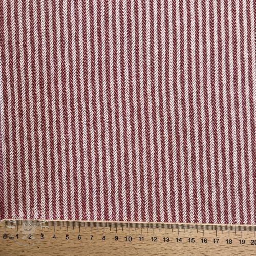 Dekostoff DOBBY Colored stripe burgundy