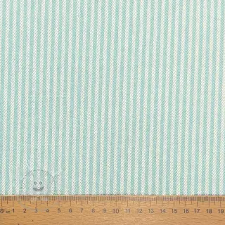 Dekostoff DOBBY Colored stripe mint