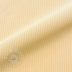 Dekostoff DOBBY Colored stripe pastel yellow