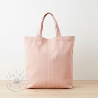 Dekostoff DOBBY Colored stripe light pink