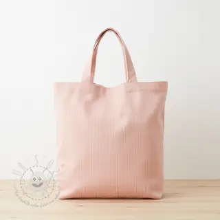 Dekostoff DOBBY Colored stripe light pink