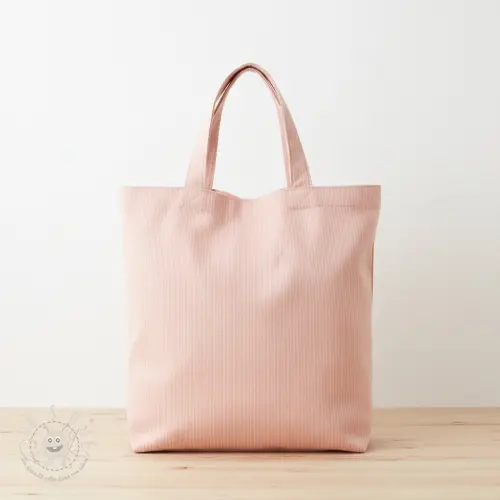 Dekostoff DOBBY Colored stripe light pink
