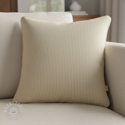 Dekostoff DOBBY Colored stripe sand