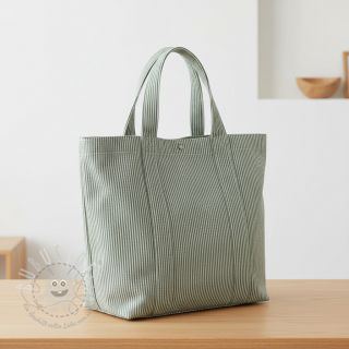 Dekostoff DOBBY Colored stripe bottle green