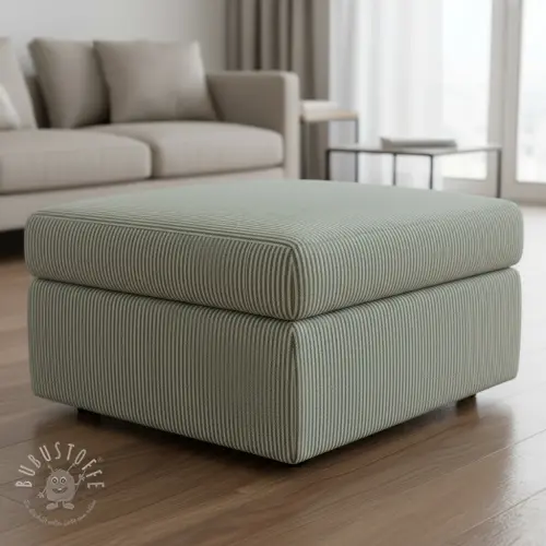 Dekostoff DOBBY Colored stripe bottle green