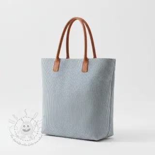 Dekostoff DOBBY Colored stripe blue