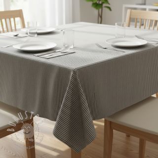 Dekostoff DOBBY Colored stripe black