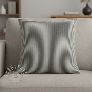 Dekostoff DOBBY Colored stripe black