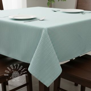 Dekostoff DOBBY Colored stripe mint