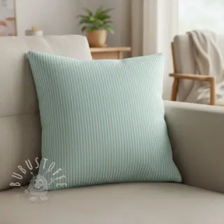 Dekostoff DOBBY Colored stripe mint