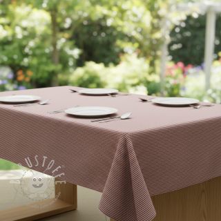 Dekostoff DOBBY Colored stripe burgundy