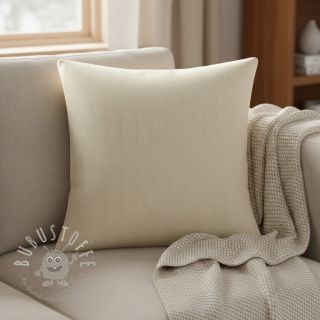 Dekostoff DOBBY Colored stripe naturel