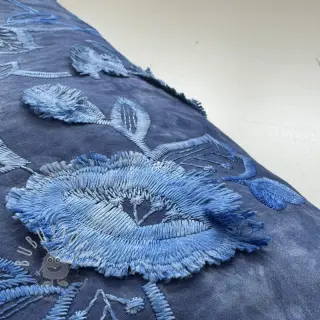Baumwollstoff TIE DYE EMBROIDERY Flora design B