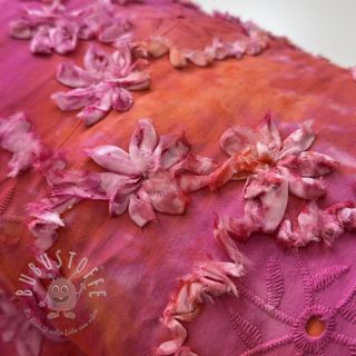 Baumwollstoff TIE DYE EMBROIDERY Eva tape design F