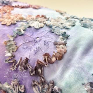 Baumwollstoff TIE DYE EMBROIDERY Eva tape design C