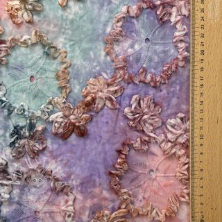 Baumwollstoff TIE DYE EMBROIDERY Eva tape design C