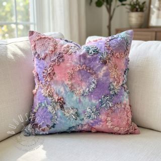 Baumwollstoff TIE DYE EMBROIDERY Eva tape design C