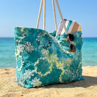 Baumwollstoff TIE DYE EMBROIDERY Eva tape design B