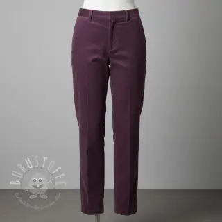 Feincord aubergine