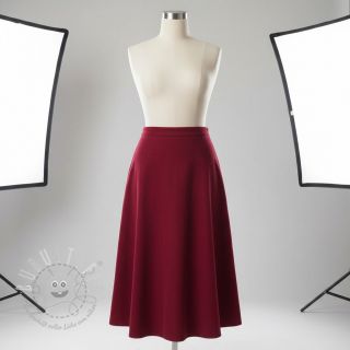 Feincord dark cerise