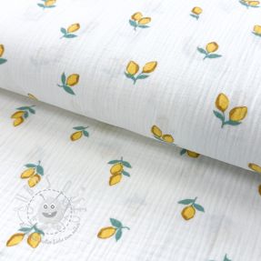 Double gauze/musselin Fruits lemon ORGANIC