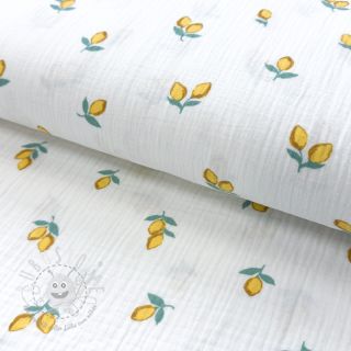 Double gauze/musselin Fruits lemon ORGANIC