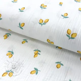 Double gauze/musselin Fruits lemon ORGANIC