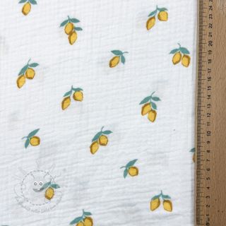 Double gauze/musselin Fruits lemon ORGANIC