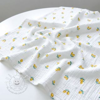 Double gauze/musselin Fruits lemon ORGANIC