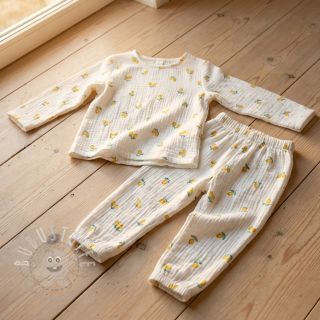 Double gauze/musselin Fruits lemon ORGANIC