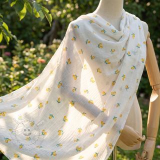 Double gauze/musselin Fruits lemon ORGANIC