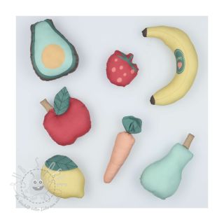 Baumwollstoff Farmers market PANEL digital print