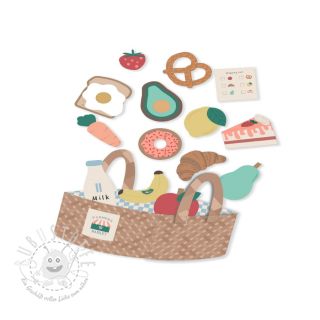 Baumwollstoff Farmers market PANEL digital print