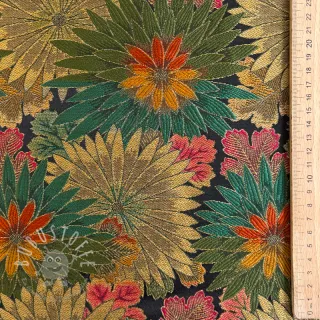 Dekostoff jacquard Matcha allover kaki
