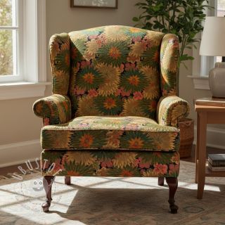 Dekostoff jacquard Matcha allover kaki