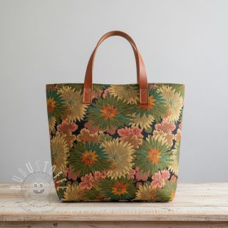 Dekostoff jacquard Matcha allover kaki