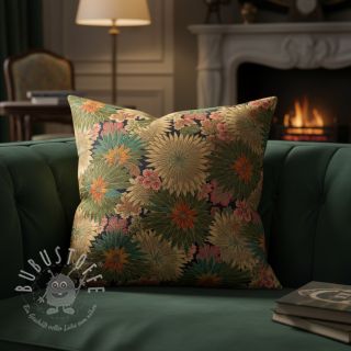 Dekostoff jacquard Matcha allover kaki