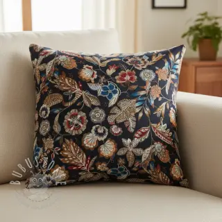 Dekostoff jacquard Neroli allover nuit