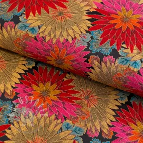 Dekostoff jacquard Matcha allover rouge