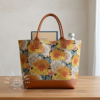 Dekostoff jacquard Matcha allover peanut