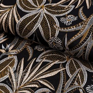 Dekostoff jacquard Moranto allover noir