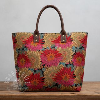 Dekostoff jacquard Matcha allover rouge