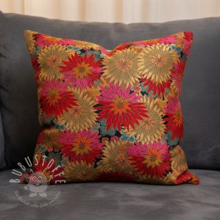 Dekostoff jacquard Matcha allover rouge