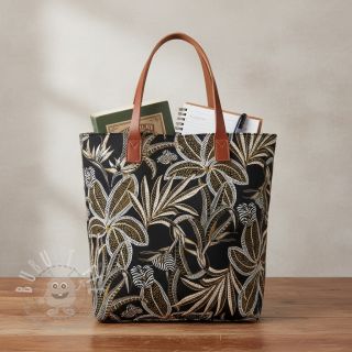 Dekostoff jacquard Moranto allover noir